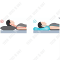 Miniatyrbild 3 av 4: TD® Memory Foam Nackkudde Ergonomisk Nackskudde Sömnkudde för Side Sleeper