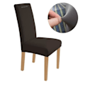 Miniatyrbild 1 av 4: TD® 6-delad stolsöverdrag i elastisk fiber/modern elegant design för inomhus- och utomhusdekor, tidlös brun