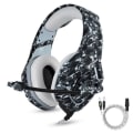 Miniatyrbillede 1 af 4: Gaming headset til PS4 Xbox One S camouflage med støjreducerende mikrofon stereo volumenkontrol justerbar mikrofon