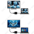 Miniatyrbild 2 av 4: TD® USB3.0 till HDMI Adapterkabel med Player Converter Black High Definition Audio Multi-Format Output utan spelare