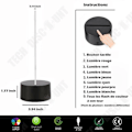Miniatyrbillede 3 af 4: TD® Dekorativ berøringsbaseret optisk lampe 7 farver optisk illusion - model cobra - lavt forbrug USB-kabel eller 3 AAA-batterier