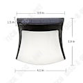 Pikkukuva 2 / 3: TD® 4 kpl 3-LED-ulkoseinävaloja, polkuvalot terassille, seinävalot, valosensori, vedenkestävä, ulkokäyttöön tarkoitettu puutarhava