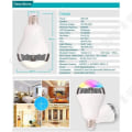Miniatyrbillede 4 af 4: TD® Smart ampoule WiFi Bluetooth 4.0 LED RGB Audio E27 Smart lampe til hjemmet hotel