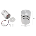 Miniatyrbillede 4 af 4: Væglampe LED - TECH DISCOUNT - Sæt af 3 - Aluminium - Moderne - Design