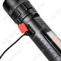 Pikkukuva 4 / 4: TD® Ulkona käyttöön tarkoitettu LED-valo, jossa on voimakas varoitusvalo ja työvalo, magneettinen, COB-teknologia, taskulamppu.