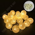 Pikkukuva 3 / 4: TD® LED-valosarja, 10 puuvillapalloa, paristokäyttöinen, tunnelmavalot, pallot Ø6 cm, eri väreissä Diff. färger