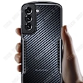 Pikkukuva 2 / 4: TD® Sormenjälkiä estävä, pudotuksilta suojaava puhelintasku Samsung Galaxy s22:lle + karbonikuituhiekka-tekstuurilla