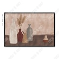 Miniatyrbillede 1 af 4: TD® 60*40 CM enkel nordisk retro stil niche maleri dekorativ stue smuk ramme i massivt træ soveværelse maleri