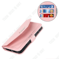 Miniatyrbillede 1 af 4: TD® Læder-etui med lynlås til iPhone 11 Pro Max Flere kortslots Slantable Støttefunktion