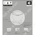 Miniatyrbillede 4 af 4: TD® LED natlysprojektor havstrand vand oceanisk USB opladning værelse højttaler MP3 farvet LED lys