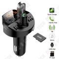 Miniatyrbillede 4 af 4: TD® FM-sender til bil MP3 - FM-sender kit med USB-lader Håndfri multifunktionel