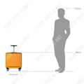 Miniatyrbild 4 av 4: TD® 16 tum Lösenord Universal Hjul Resväska Affärsresor Boarding Resväska Trolley Stöldskydd Anti-rep Bagage