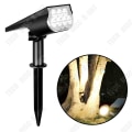 Miniatyrbillede 1 af 4: TD 1 stk Solcelleprojektor 7LED udendørs projektor til landskab, vandtæt nedgravningsprojektor til park, lampe.