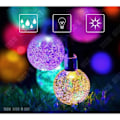 Miniatyrbillede 4 af 4: TD® Dejul særskilte juletilbehør 6m 30 LEDs solcelle lyskæde boblestil dekoration lampe nytår - Julelys (farve)