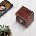 Miniatyrbild 3 av 4: TD® trådlös Bluetooth-högtalare, Wood Grain, Portable Subwoofer, Creative Square, Mini Small Retro-högtalare