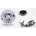 Miniatyrbillede 2 af 4: TD® Fluefiskeri hjul spiralkrog stang diameter hjul aluminiumlegering fluefisk let hurtig vand spinning hjul