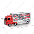Miniatyrbild 3 av 4: TD® Lagercontainer lastbil legering utkast brandbil tekniska fordon leksaker för barn