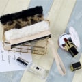 Miniatyrbillede 4 af 4: TD® Farver matchende mode pels lynlås kosmetisk taske PU retro behagelig håndvask opbevaring kosmetisk taske