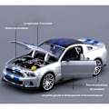 Miniatyrbillede 3 af 4: TD® Modelbil Race Alloy Miniature 1:24 Ford Mustang GT Samling Legetøj Dekoration - Gave til Jul for mand barn