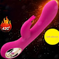 Miniatyrbillede 3 af 4: HTBE® Vandtæt trådløs vibrator Stærk vibration Kvindelig vibrator Vandtæt lavt støjniveau Vibration kvinde Pink