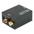 Miniatyrbild 3 av 4: Toslink Digital Optical Converter Adapter Coax till Analog L/R RCA Adapter + Kabel