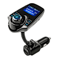 Miniatyrbillede 1 af 4: Bluetooth bilsæt med handsfree FM-sender og trådløs MP3-afspiller USB-oplader med LED-display