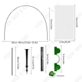 Miniatyrbillede 4 af 4: TD Tunnel til Have 3X10M Have Net til Hævet Bed Beskyttelsesnet mod Insekter Have Tunnel Antiinsekt Net