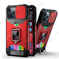 Pikkukuva 1 / 4: TD® Puhelinripa iPhone 13 Pro, korttirengas, puskurin ikkuna, auto, pudotusvastainen suojakuori