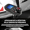 Miniatyrbillede 3 af 4: TD FM-transmitter med 1,44" skærm, FM-transmitter Bluetooth, understøtter SD- og TF-kort, Bluetooth-adapter til bil, biladapter