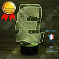 Miniatyrbillede 1 af 3: TD® Decorativ berøringsoptisk lampe 7 farver illusion optik model bog sterling lavt forbrug USB-kabel 3 AAA-batterier