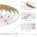 Pikkukuva 4 / 4: Joustava LED-valonauha - TD® - 5m - Vedelle kestävä - Sisustus ja ulkokäyttöön
