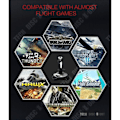 Miniatyrbillede 3 af 4: TD® joystick spil controller flysimulator flysimulator professionel luftkamp cockpit pilot amatør usb realistisk præcis