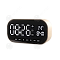 Miniatyrbild 2 av 4: I® S2 trådlös Bluetooth-ljudkortsinsats U-skiva med väckarklocka radiotermometer utomhusdisplay universal silver