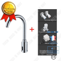 Miniatyrbillede 1 af 4: TD® Intelligent automatisk induktionsmixers i fuld kobber Zero-Touch Rotationshåndvask med infrarød varmt og koldt vand.
