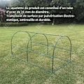 Miniatyrbillede 3 af 4: TD Drivhus 1.8 x 0.9 x 0.9 m Tunnel-type drivhus til støtte for blomster med varm effekt, drivhus til plantning, tunnel til plantning