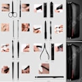 Miniatyrbillede 4 af 4: Manicure sæt - TD® - Sæt med 15 dele - Rustfrit stål - Sort - Unisex
