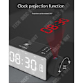 Miniatyrbild 4 av 4: TD® trådlös högtalare/ telefonladdare/ Smart gör-det-själv Bluetooth-klockprojektion