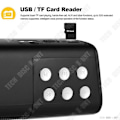 Miniatyrbillede 4 af 4: Bluetooth-højttaler TD® 1200mah Understøtter TF-kortafspilning 3D-surroundlyd
