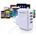 Miniatyrbillede 4 af 4: USB-lader TD® Direkte lader 4USB Mobiltelefonadapter Multiport væg lader