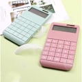 Miniatyrbillede 4 af 4: Lommeregner - CONFO - Bærbar - Solenergi - LCD-skærm - Pink