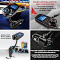 Miniatyrbillede 2 af 4: TD FM-transmitter med 1,44" skærm, FM-transmitter Bluetooth, understøtter SD- og TF-kort, Bluetooth-adapter til bil, biladapter