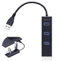 Miniatyrbillede 1 af 4: USB-hub - TD® - Hub 3.0 - 3 porte - Ethernet RJ45 - Hurtig overførsel