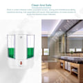 Miniatyrbillede 2 af 4: TD® 800ml Væghængt automatisk dispenser til genopladeligt flydende sæbe, rengøringsaccessory til badeværelse, indbygget intelligent sensor