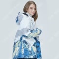 Miniatyrbild 3 av 4: TD® Snowboarddräkt Varm Tjock Andas Vattentät Varm Vindtät Underkläder Skiddräkt-XXL