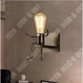 Miniatyrbild 3 av 4: TD® Retro industriljuslampa Manformad hall E27 Sockel rustik väggmonterad metalllampa Taklampa