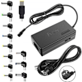 Miniatyrbillede 1 af 4: Strømforsyning - INN - TD - Universal oplader 12-24V - 13 hoveder inkluderet - Avanceret teknologi Svart