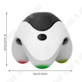 Miniatyrbild 3 av 4: TD® Cervical Massager Idealisk avslappning Muscle Device Cervical Triangel Ergonomisk design Vit Vibration