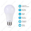 Miniatyrbild 2 av 4: TD® LED-lampa WiFi-anslutning Smart kontroll Justerbar
