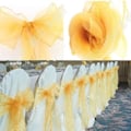 Miniatyrbild 2 av 4: Organza Band - TD® - 100 st - 18x275 cm - Guld Färg - Bröllopsdekoration Guld
