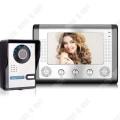 Miniatyrbild 1 av 4: TD® Visual Intercom dörrklocka 7 tums trådbunden inomhusdörrklocka Utomhusdörrklocka Maskin justerbar vinkel